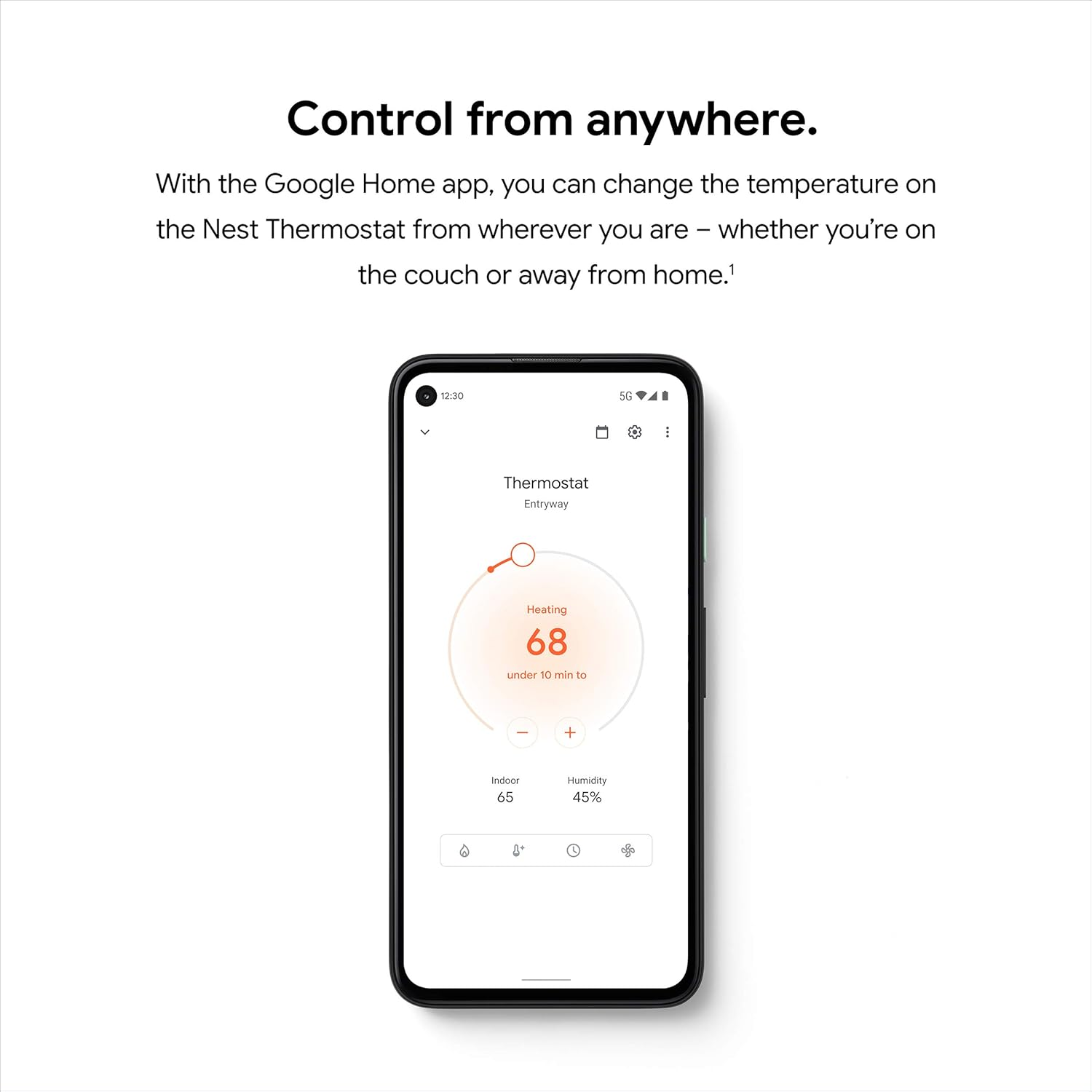 google nest thermostat (snow) – smart programmable wi‑fi thermostat with energy‑saving auto‑adjust & app control