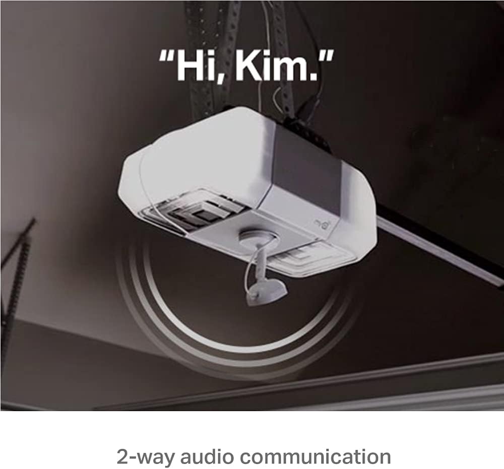 myq smart garage camera & hub bundle — hd video, motion alerts & smartphone control