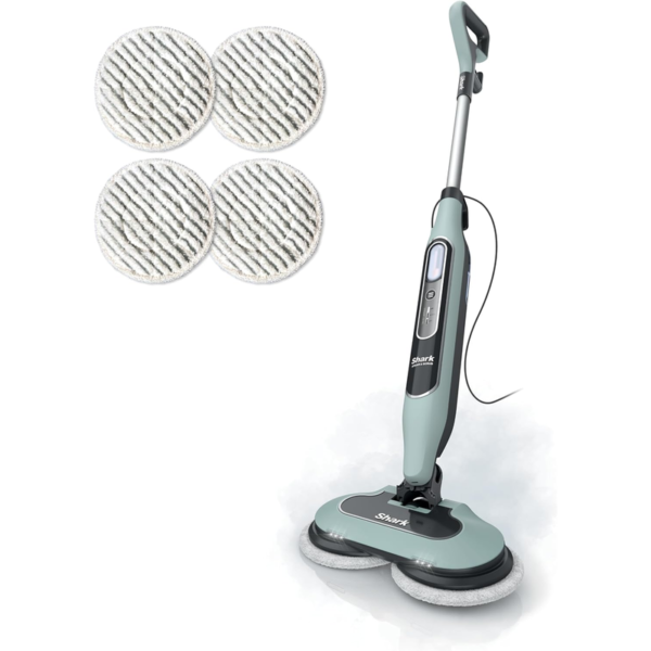 shark steam & scrub s8001 — all‑in‑one steam mop with rotating pads & led headlights