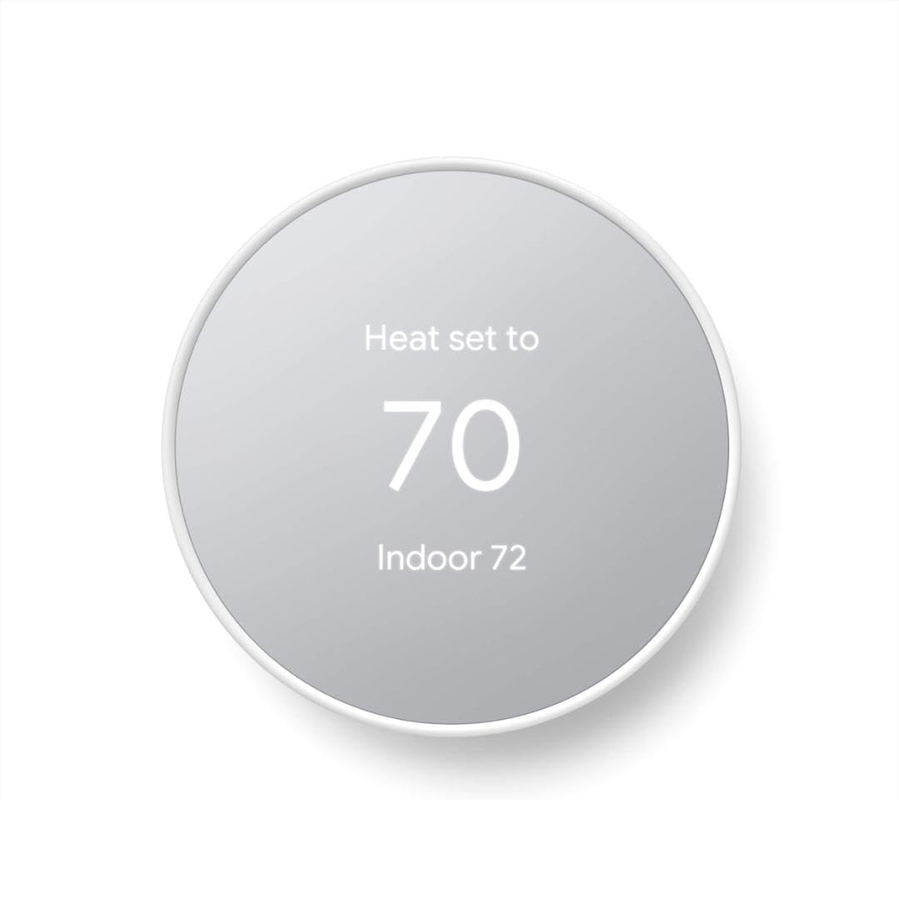 google nest thermostat (snow) – smart programmable wi‑fi thermostat with energy‑saving auto‑adjust & app control