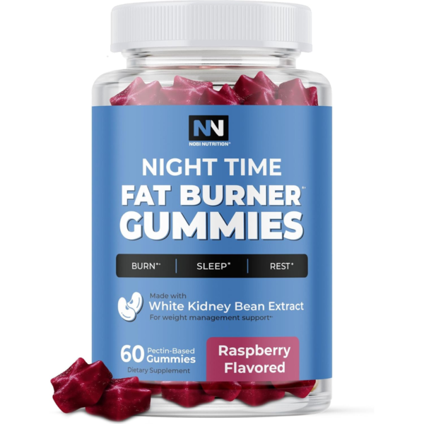 night time fat burner gummies — sleep support & metabolism booster (60 ct)