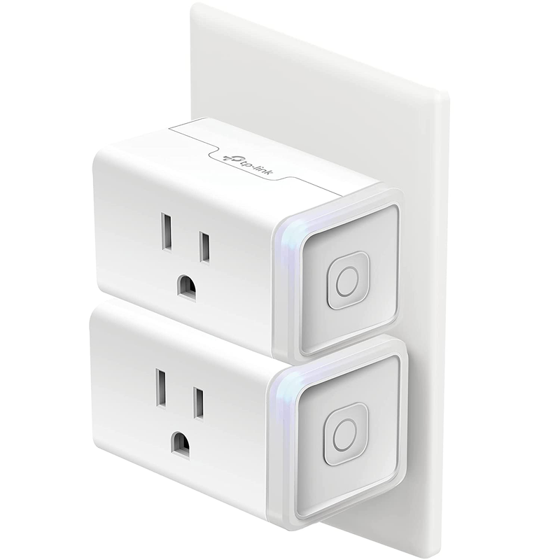 plug hs103p2, smart home wi fi outlet works with alexa, echo, google home & ifttt, no hub required, remote control,15 amp,ul certified, (pack of 2) white
