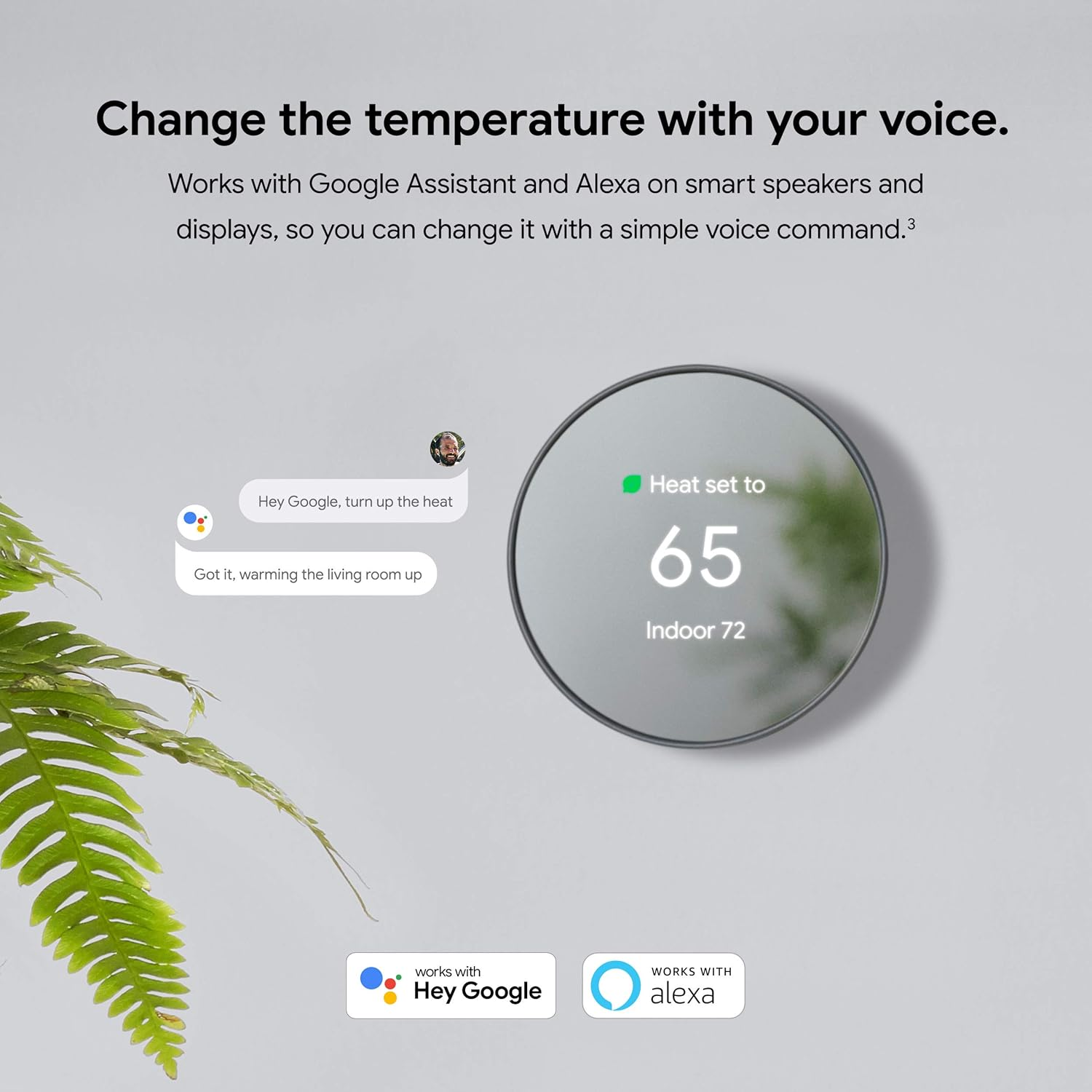 google nest thermostat (snow) – smart programmable wi‑fi thermostat with energy‑saving auto‑adjust & app control