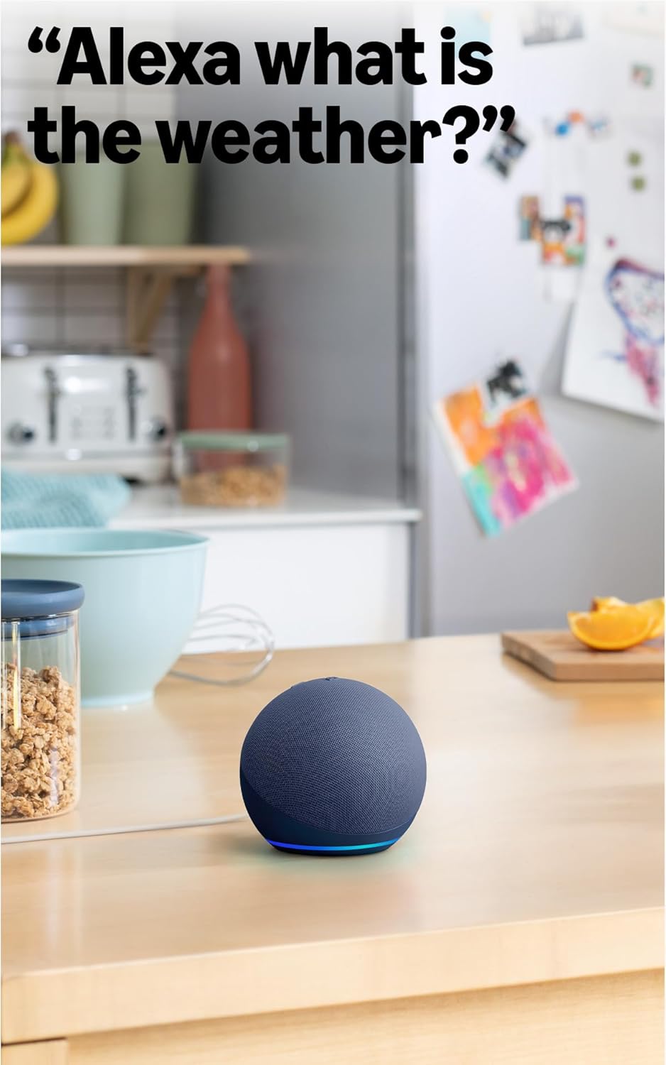 echo dot (newest model) — smart speaker with alexa & vibrant sound (glacier white)