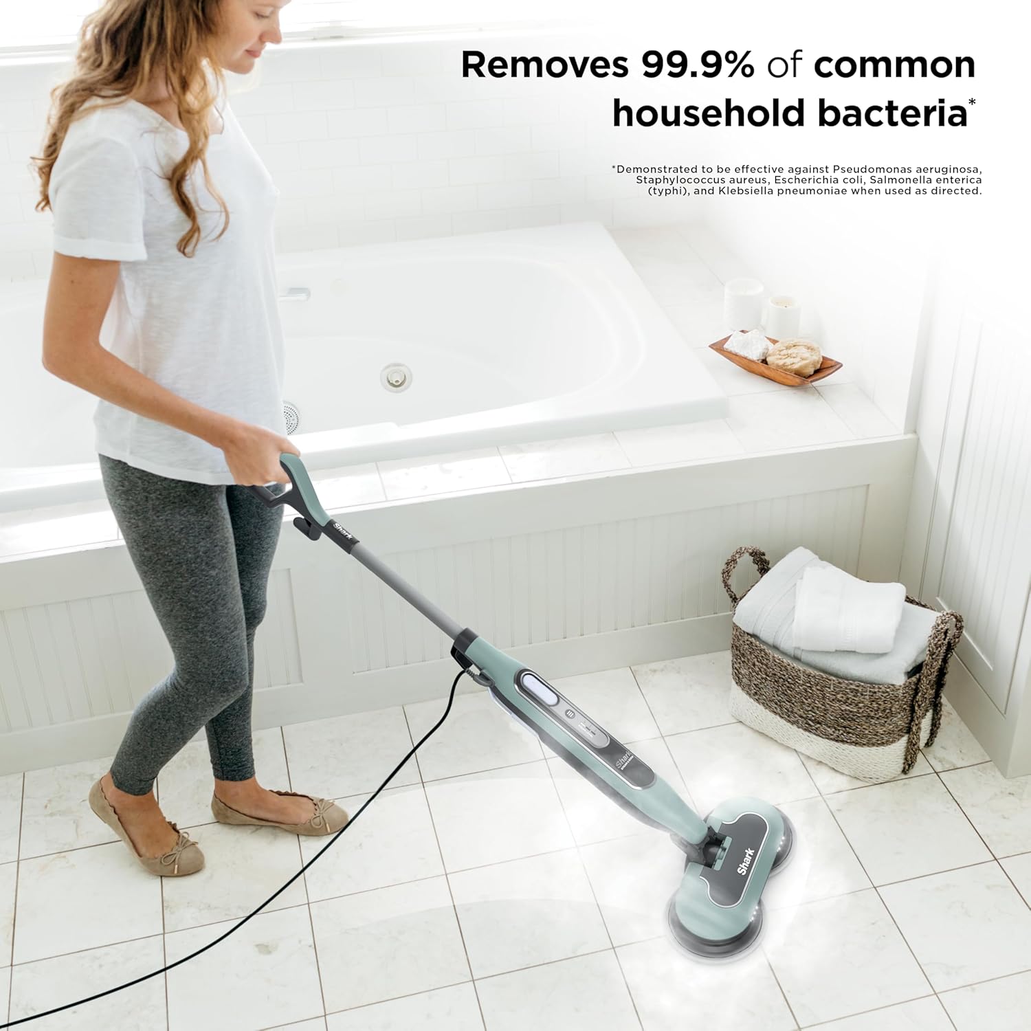 shark steam & scrub s8001 — all‑in‑one steam mop with rotating pads & led headlights