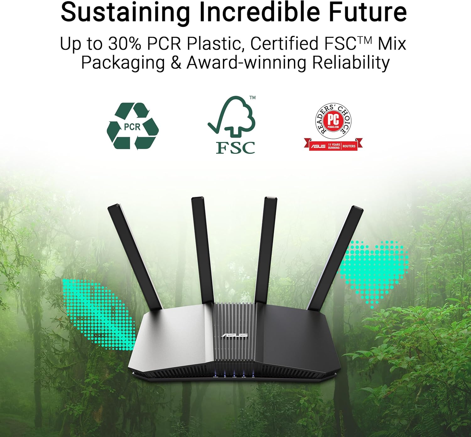 asus rt‑be58u wifi 7 router — dual‑band 3.6 gbps, dual‑wan, aimesh + vpn, 3‑year warranty